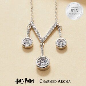 Official Harry Potter Quidditch Goal Post Necklace, 925 Sterling Silver